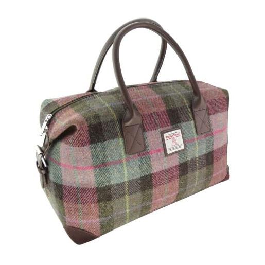 Glen Appin esk harris tweed lb1006 - borsa da viaggio in tweed (colore 137 verde/viola), colore 137 verde/viola