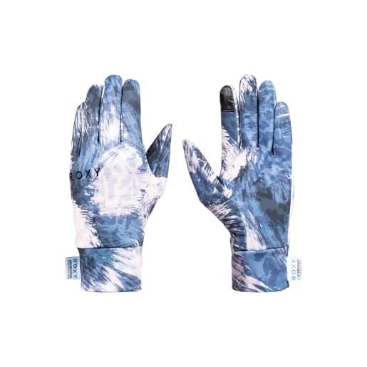Roxy guanti hydrosmart liner gloves donna blu m