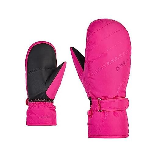 Ziener korvana - guanti da sci da donna, per sport invernali, caldi, traspiranti, rosa pop, 8