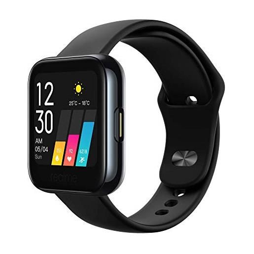 realme watch 1 smartwatch con ampio display touch da 1.4, monitoraggio frequenza cardiaca, 14 modalità sport, controlli smart musica e fotocamera, sistema operativo android, nero (black)