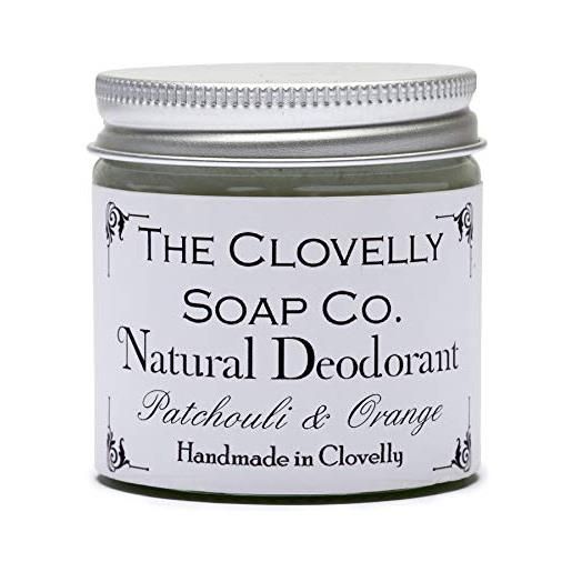 The Clovelly Soap Co. clovelly soap co balsamo deodorante naturale e fatto a mano al patchouli & arancia, barattolo di vetro da 60gr