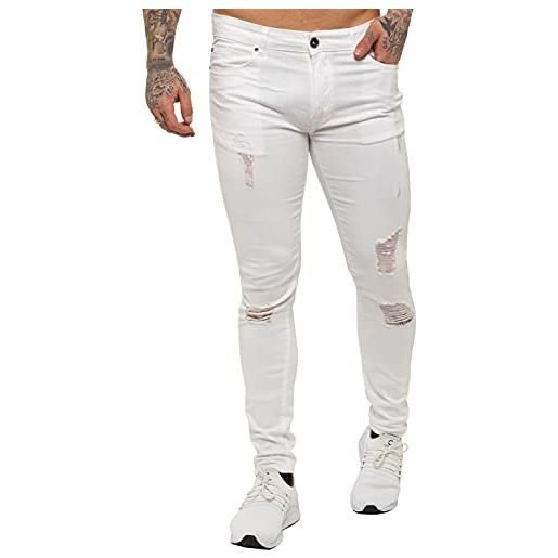 Ze ENZO - jeans - skinny - uomo white w38 / l30