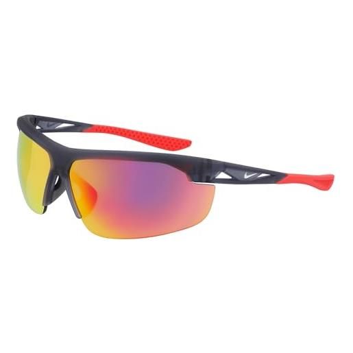 Nike windtrack m fv2398 sunglasses, 021 matte dark grey/red mirror, one size unisex