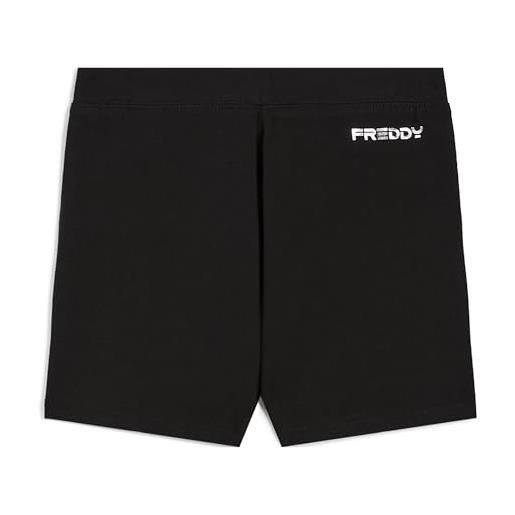 FREDDY - leggings short vita regular in heavy jersey stretch, donna, nero, small