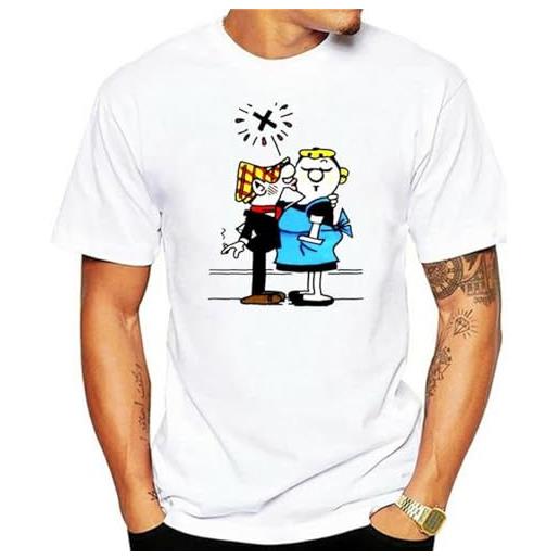 Kelyes t-shirt shirt andy capp carlo alice husband wife comic cult white l