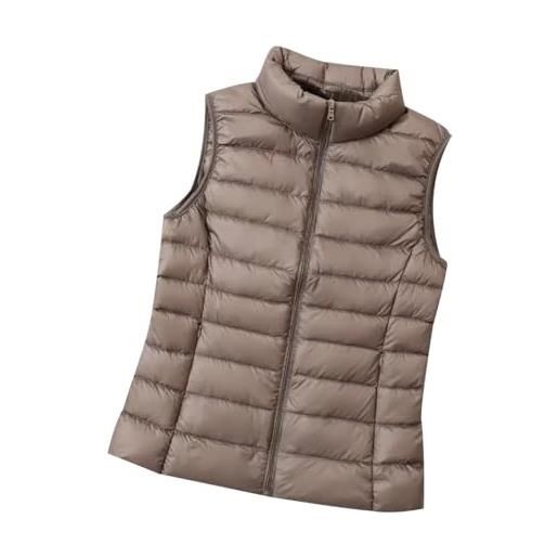 Smanicato Donna,Gilet Trapuntato In Piumino Da Donna Con Cappuccio - Foto 4