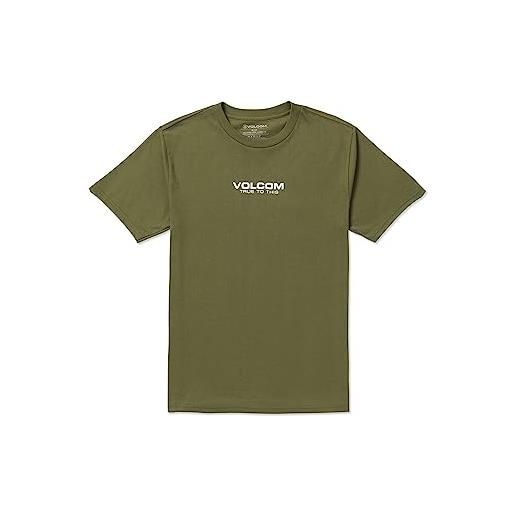 Volcom men's neweuro military short sleeve t shirt l