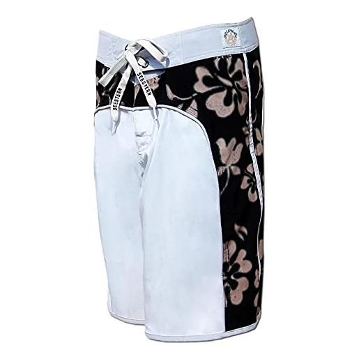 Seestern Sportswear seestern - pantaloncini da surf da donna microstrech, taglie xs-4xl /2124, bianco, xxx-large