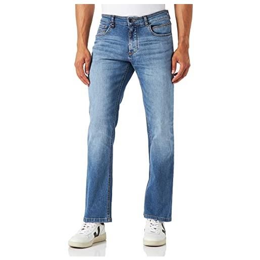 camel active relaxed fit jeans pantaloni woodstock, blu medio (ocean blue), 48 it (34w/30l) uomo