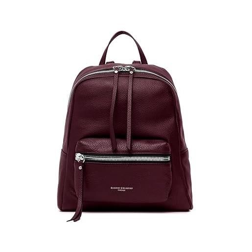 Gianni chiarini luna backpack pelle rosso 13130 red beet 26x24x12