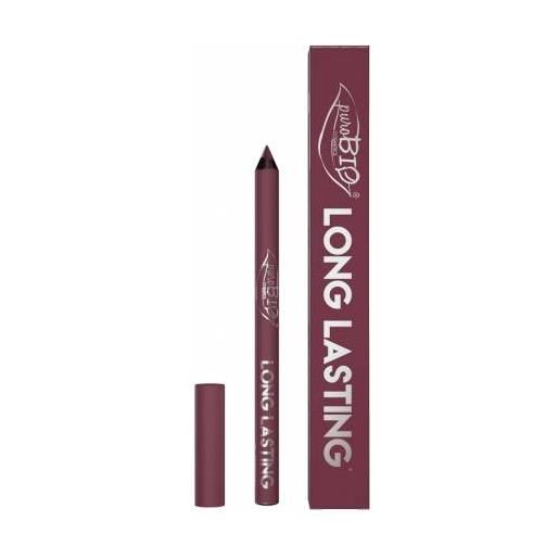 Purobio Cosmetics matita labbra long lasting 011l colore malva scuro