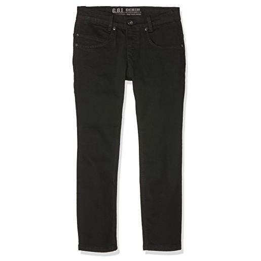 Glo gol röhren-edel-jeans, extra-weit, nero (black 2), 15 anni bambino