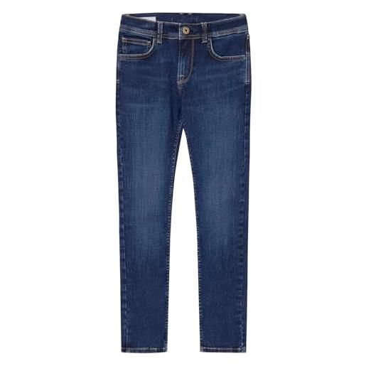 Pepe Jeans skinny jeans jr, jeans bambini e ragazzi, blu (denim-xw5), 12 anni