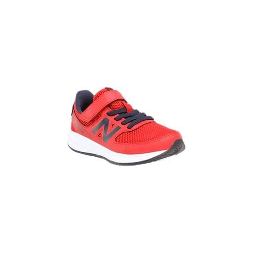 New Balance 570v3 bungee lace with hook and loop top strap, scarpe da ginnastica, red, 36 eu