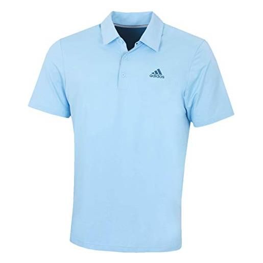 adidas ultimate 2.0 solid polo shirt, uomo, blu, s