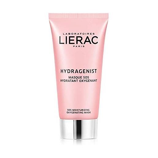 Lierac hydragenist maschera sos viso idratante rimpolpante con acido ialuronico, per tutti i tipi di pelle, formato da 75 ml