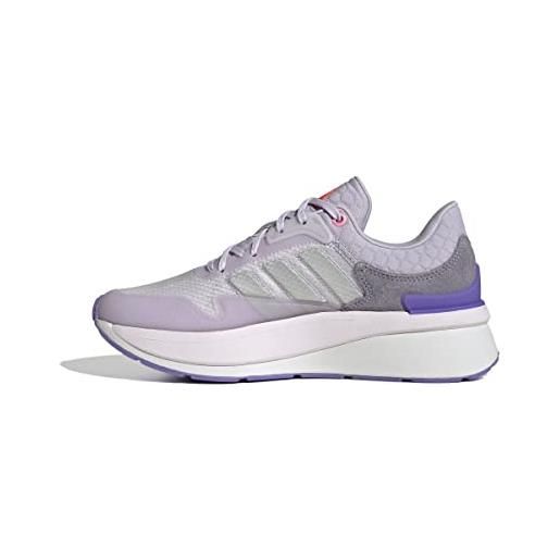 Adidas znchill, sneaker donna, core black/silver violet/bliss pink, 41 1/3 eu