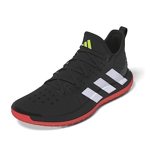 adidas stabil next gen, shoes-low (non football) uomo, core black/ftwr white/lucid lemon, 40 2/3 eu