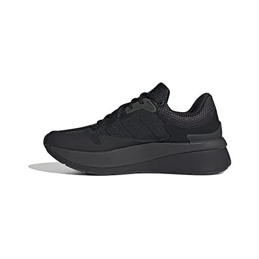 Adidas znchill, sneaker uomo, carbon/grey three/better scarlet, 43 1/3 eu