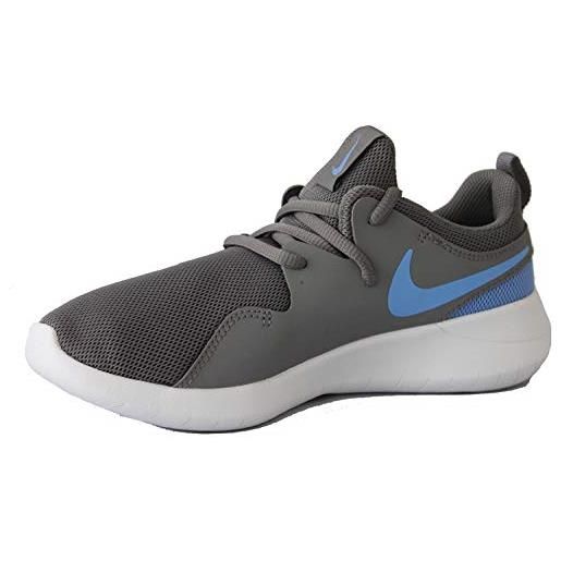 Nike kinder sneaker tessen, scarpe da ginnastica basse unisex-bambini, grigio (gunsmoke/royal pulse 001), 35.5 eu
