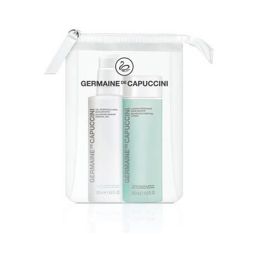 Germaine de Capuccini cleansing duo balance skin set (balancing remover gel + lozione)