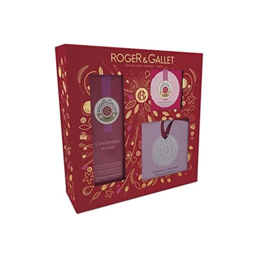Roger&gallet gingembre rouge confezione profumo 100ml + sapone + profumatore