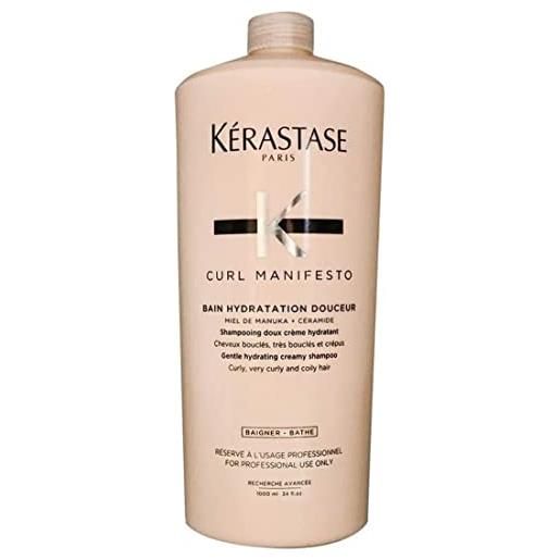 Kerastase curl manifesto shampoo idratante per unisex 34 oz shampoo 1000 ml