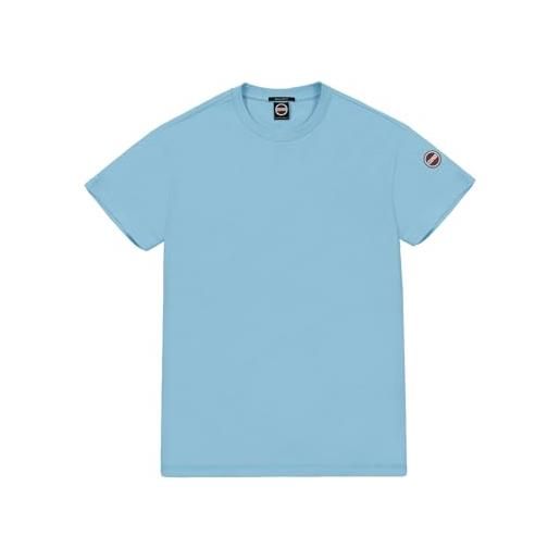 Colmar t-shirt uomo t-shirt in piquet 100% cotone - celeste