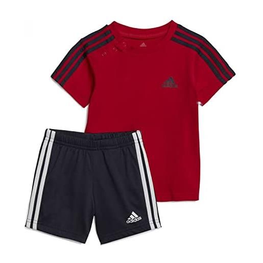 adidas set di maglietta e pantaloncini da bambino essentials sport