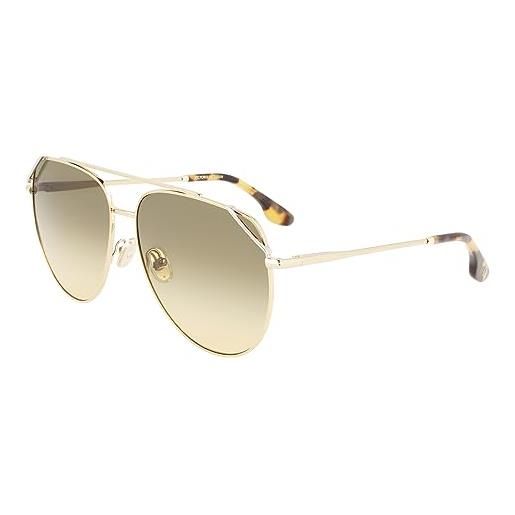 Victoria Beckham vb230s occhiali, 700 gold khaki, 61 unisex-adulto