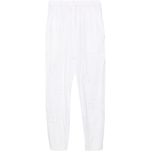 ISABEL MARANT hectorina broderie-anglais trousers - bianco
