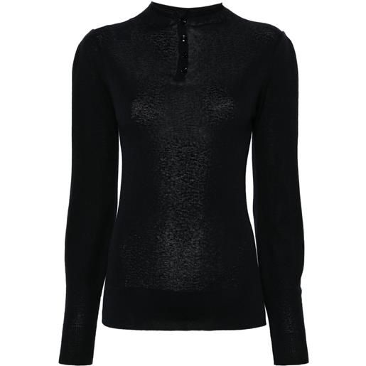 LEMAIRE mock-neck seamless top - nero