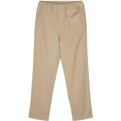 ASPESI elasticated-waistband trousers - marrone