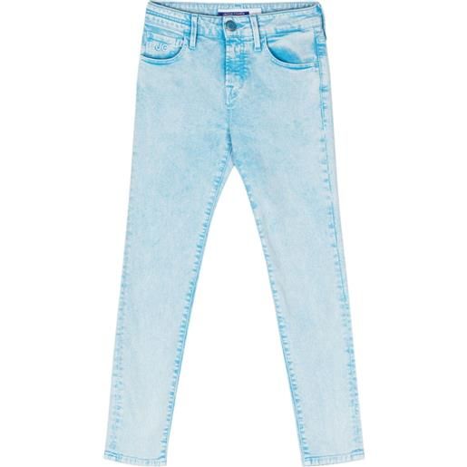 Jacob Cohën mid-rise skinny-leg cropped jeans - blu