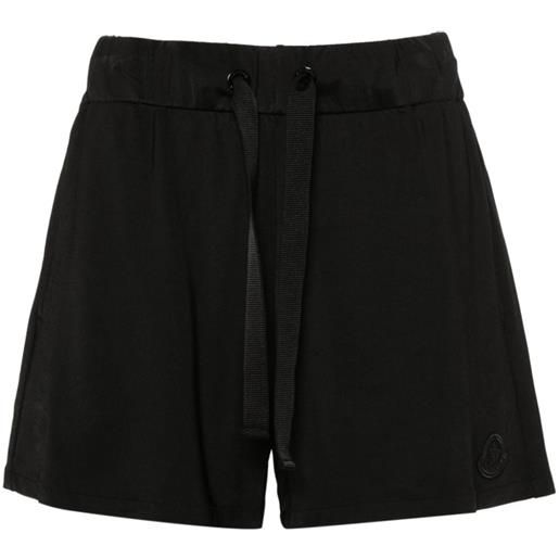 Moncler logo-patch shorts - nero