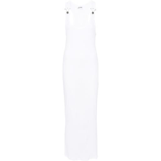 Jean Paul Gaultier chunky-ribbed maxi dress - bianco