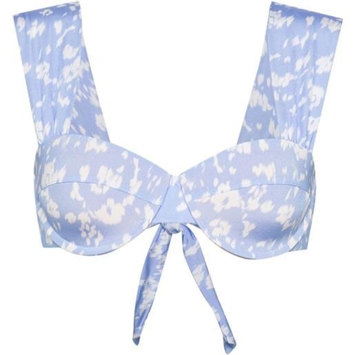 Evarae audrey leopard bikini top - blu