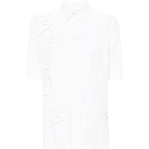 ISABEL MARANT bilya broderie-anglais shirt - bianco