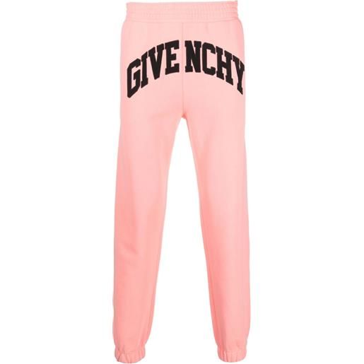Givenchy pantaloni sportivi con ricamo - rosa