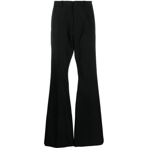 Balenciaga pantaloni svasati sartoriali - nero