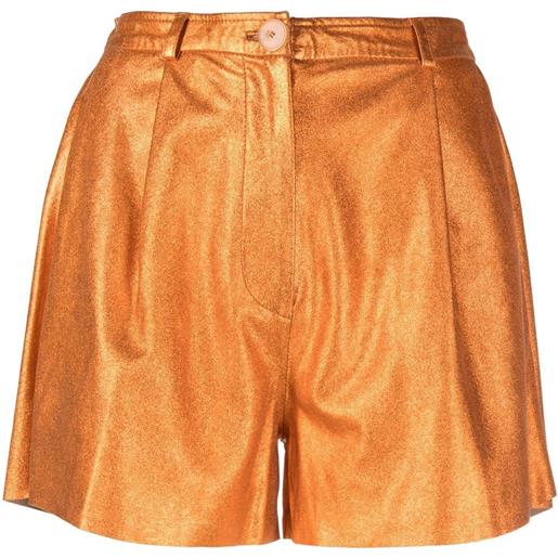 Forte Forte shorts metallizzati - arancione