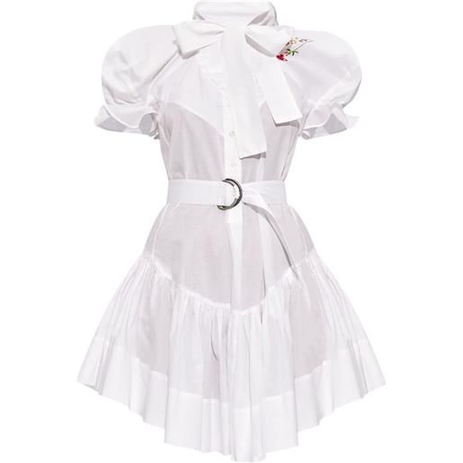 Vivienne Westwood abito corto con ricamo - bianco