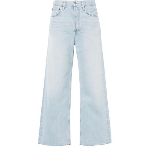 AGOLDE ren whiskering-effect jeans - blu