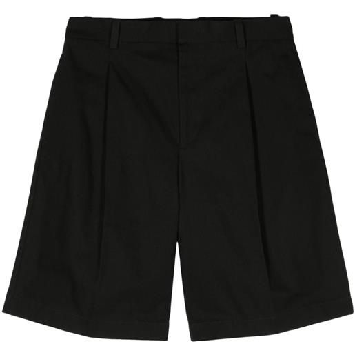 Jil Sander canvas straight-leg shorts - nero