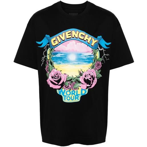 Givenchy t-shirt world tour - nero