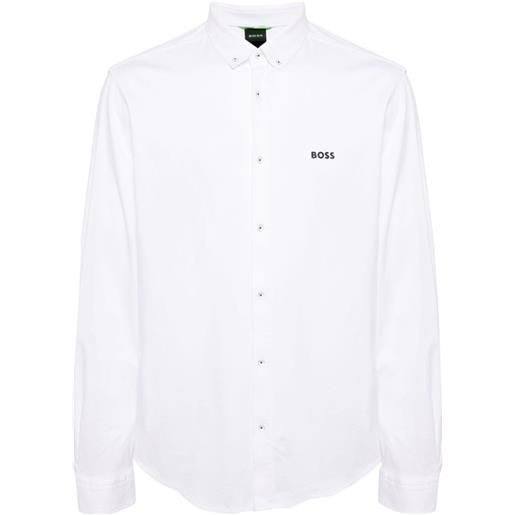 BOSS camicia motion con logo - bianco
