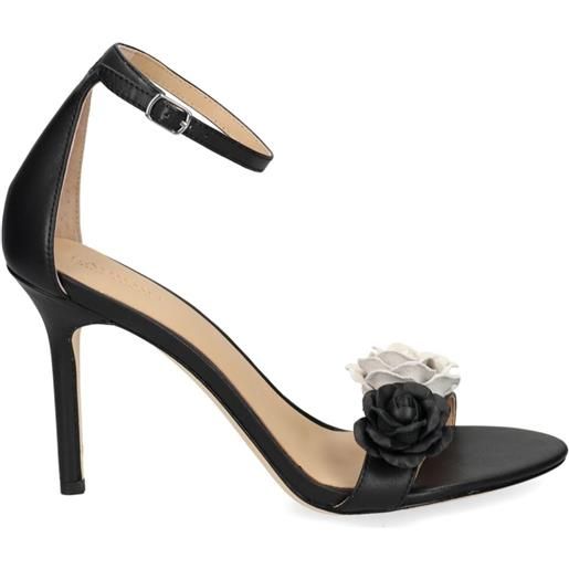 Lauren Ralph Lauren sandali allie con applicazioni a fiore 90mm - nero
