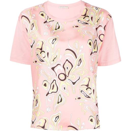 PUCCI t-shirt africana con stampa astratta - rosa