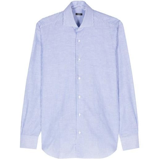 Barba camicia a righe - blu