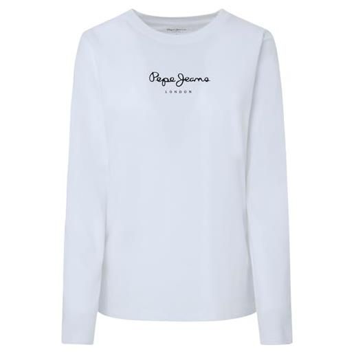 Pepe Jeans wendys ls, maglietta donna, bianco (white), l